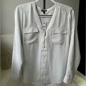 Express Chelsea Popover Portofino Shirt NWT